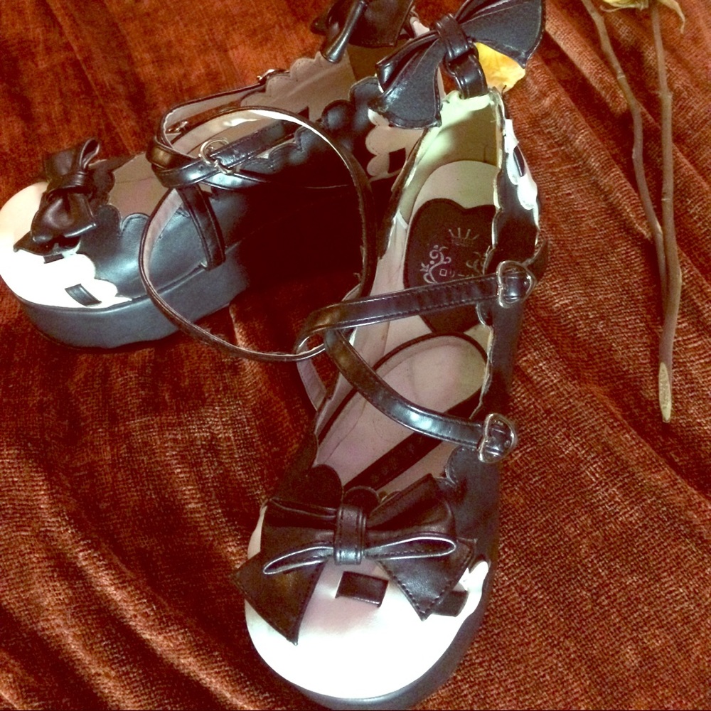 Platform Wrapped Ankle Shoes